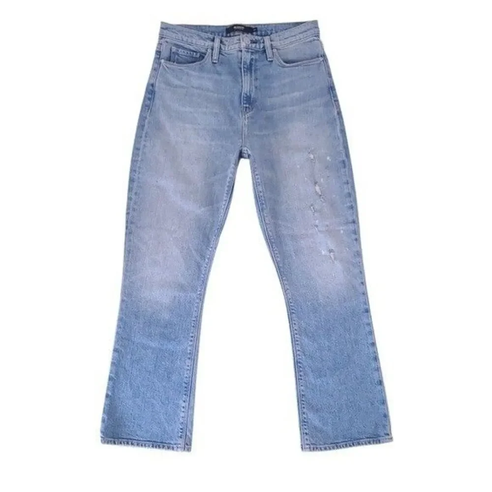 NEW! Hudson Holly High Rise Cropped Bootcut Jeans Size 28 Distressed